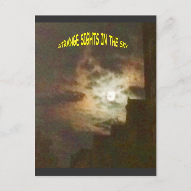 Strange Sights in the Sky Postcard (Front)