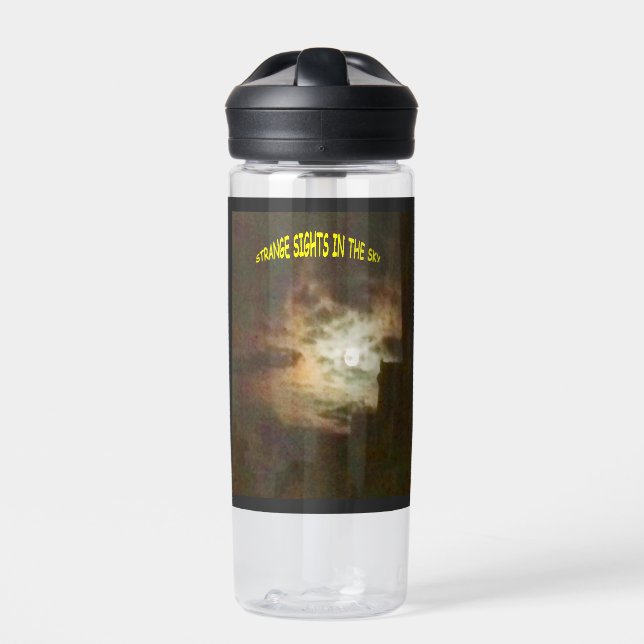 Strange Sights in the Sky Water Bottle (Front)