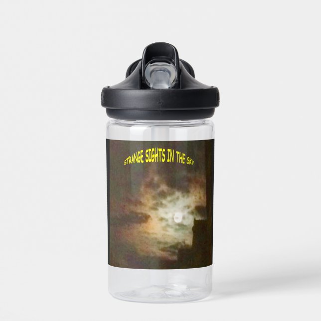 Strange Sights in the Sky Water Bottle (Front)