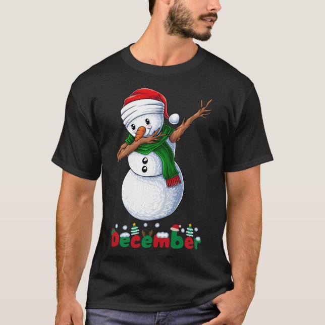 strange snowman dance T-Shirt (Front)