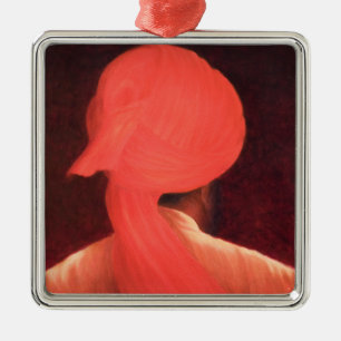 Strange Turban Metal Ornament