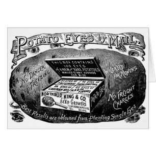Strange vintage potato advert