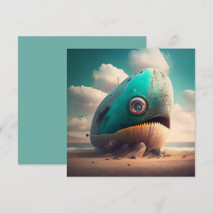 Strange Whale Holiday Card
