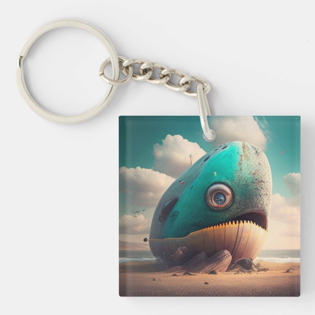 Strange Whale Keychain (Front)