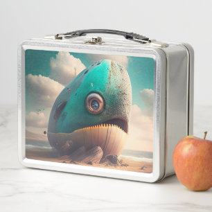 Strange Whale Metal Lunch Box