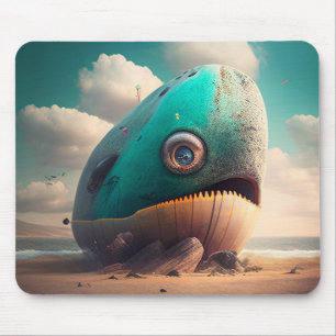 Strange Whale Mouse Pad