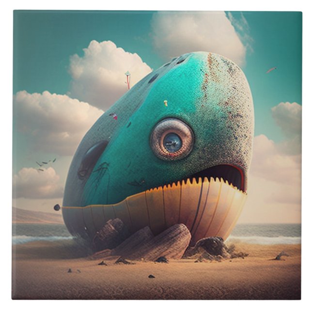 Strange Whale Tile (Front)