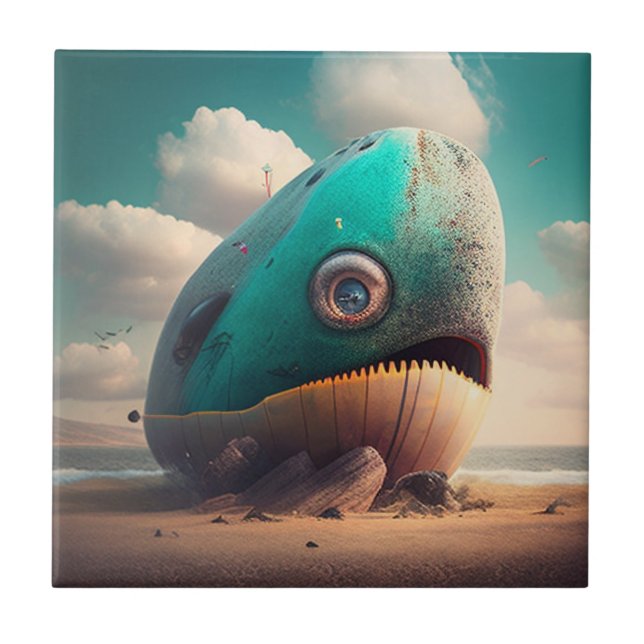Strange Whale Tile (Front)
