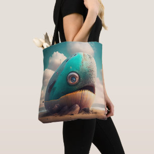 Strange Whale Tote Bag