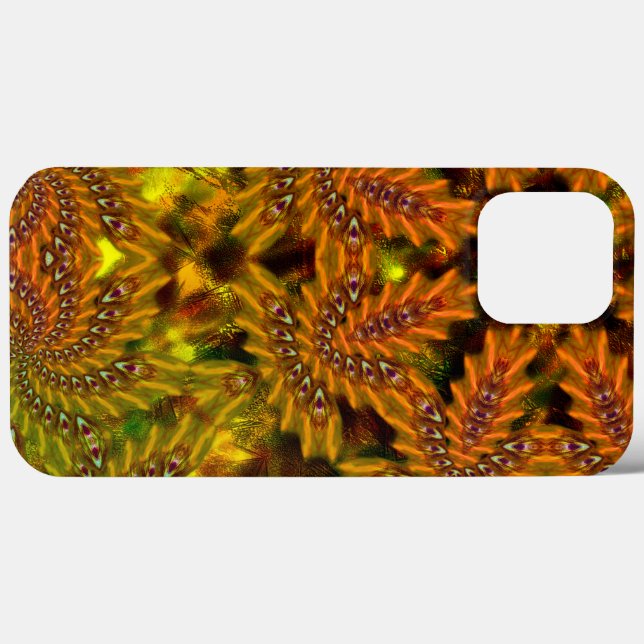 Strange yellowish kaleidoscope over abstract image Case-Mate iPhone case (Back (Horizontal))