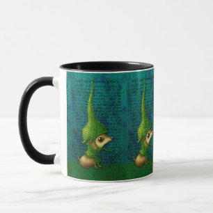 Strangely Cute Fantasy Mug: Helmet Creature Mug