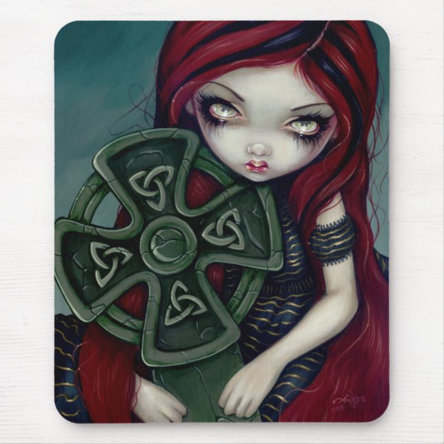 Strangely Lonely gothic fairy celtic  Mousepad (Front)