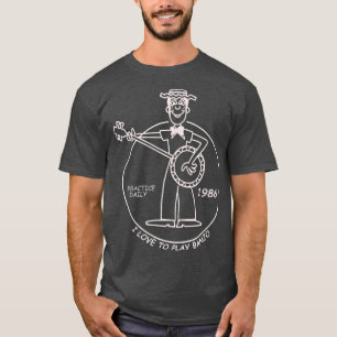 Stranger Dustin Loves Banjo Funny Parody 1986  T-Shirt