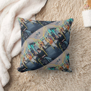 Stranger on the Bus Painting by Alfred Fox Throw Pillow