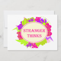 Stranger thinks quote in 80s tv show style