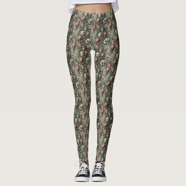 Strangers in the Park at Night – Gothic Delirium Leggings (Front)