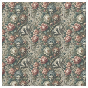Strangers in the Park at Night – Gothic Dense Tile Fabric