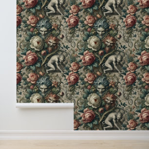 Strangers in the Park at Night – Gothic Victorian Wallpaper