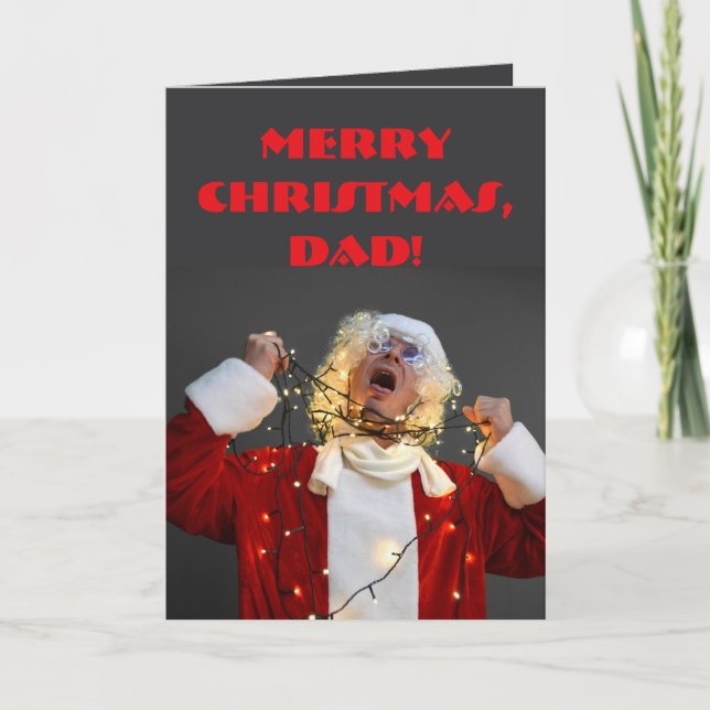 STRANGLED DAD CHRISTMAS CARD (Front)