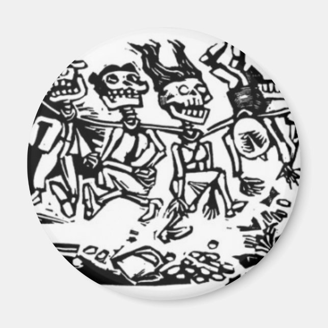 "Strangler Calaveras" circa 1942 MEXICO Magnet (Front)