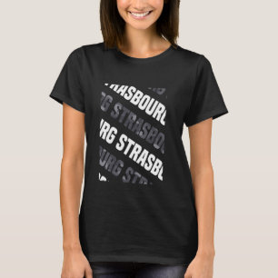 Strasbourg Camo Pattern Grey Camouflage T-Shirt