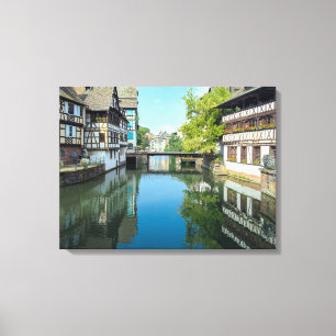Strasbourg France Canal Canvas Print
