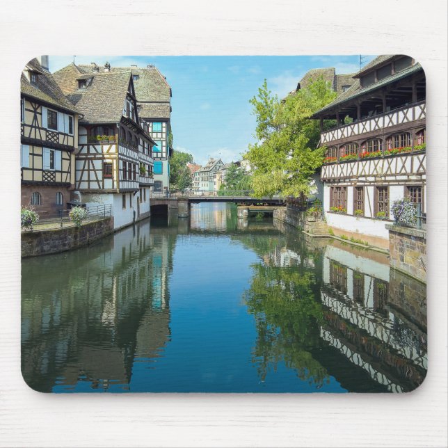 Strasbourg France canal Mouse Pad (Front)