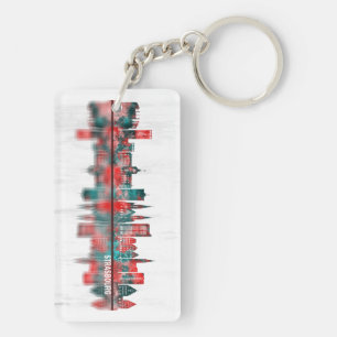 Strasbourg France Skyline Keychain