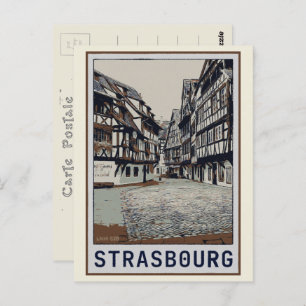 Strasbourg Historical centre illustration France Postcard