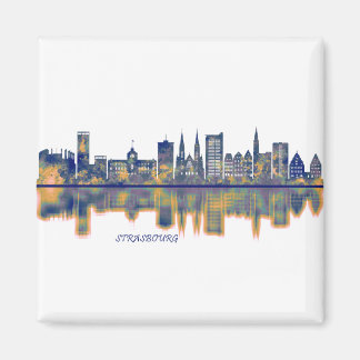 Strasbourg Skyline Magnet