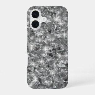 Strass crystals texture image iPhone 16 case