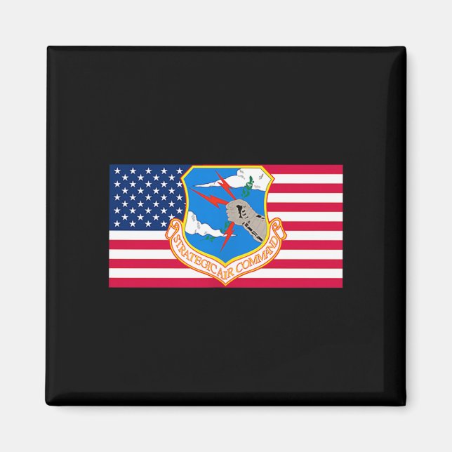 Strategic air command sac cold war veteran flag us magnet (Front)