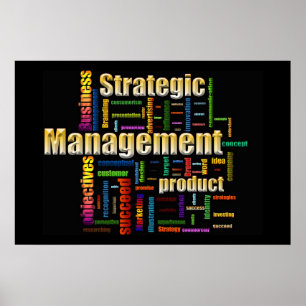 Strategic Management Design Black Poster