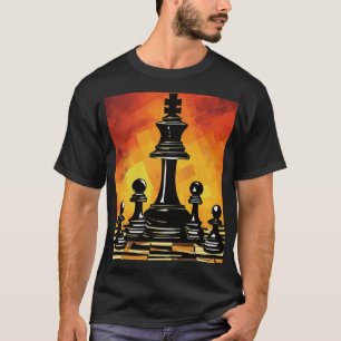 Strategic Moves: Mid-Game Chessboard Art Tee