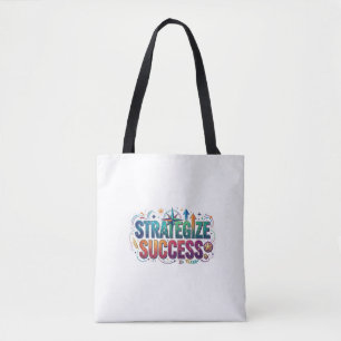 Strategize Success Chess King Motivational T-Shirt Tote Bag