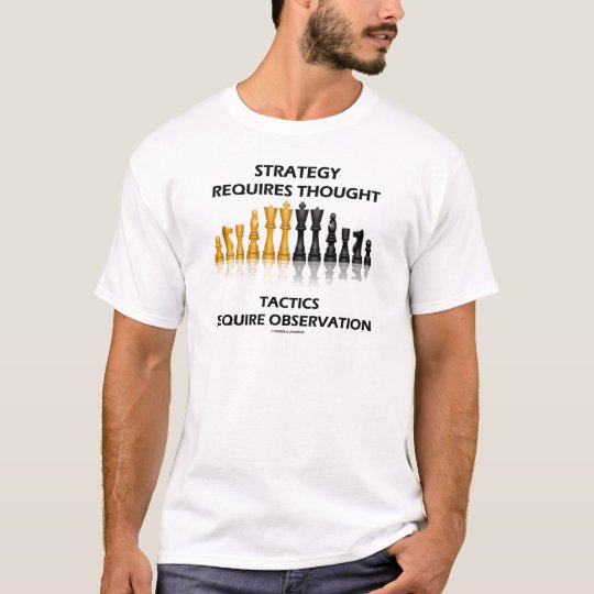 Strategy Requires Thought Tactics Observation T-Shirt