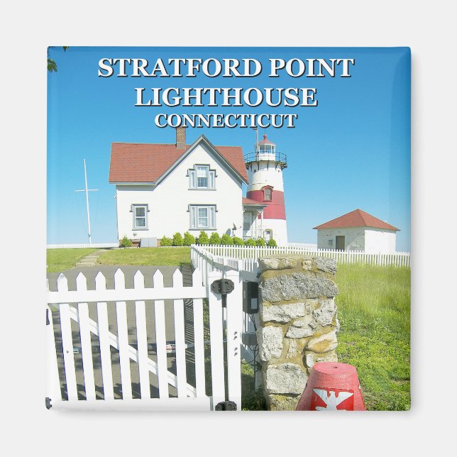 Stratford Point Lighthouse, Connecticut Magnet (Front)