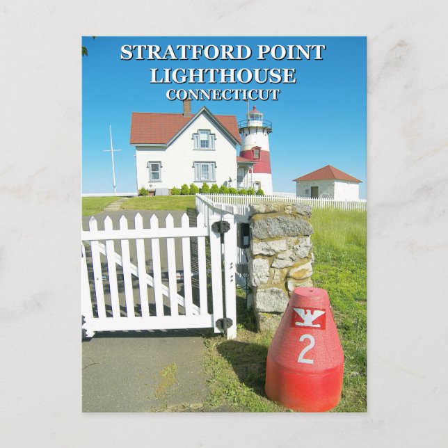 Stratford Point Lighthouse, Connecticut Postcard (Front)