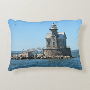 Stratford Shoal Lighthouse, Connecticut Accent Pillow