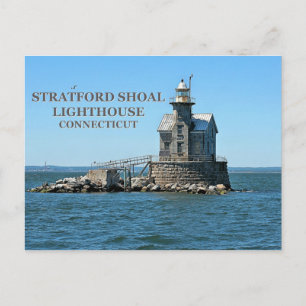 Stratford Shoal Lighthouse, Connecticut Postcard