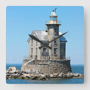 Stratford Shoal Lighthouse, Connecticut Square Wall Clock