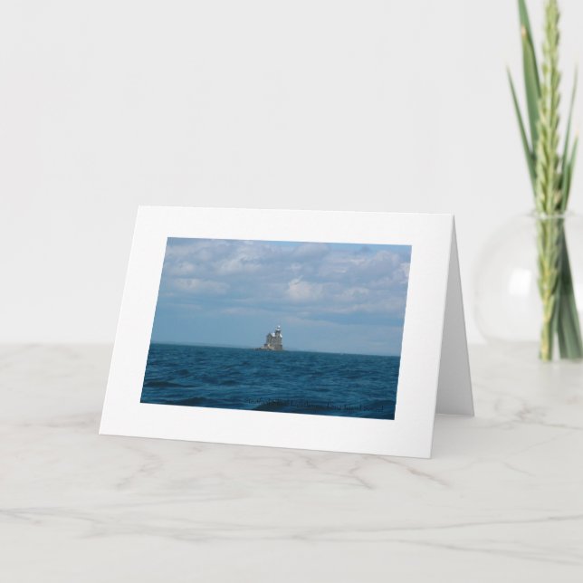 Stratford Shoal Lighthouse, Long Island Sound Card (Front)