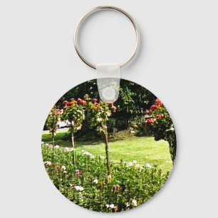 Stratford-upon-Avon Garden Rose snap-29602 jGibney Keychain