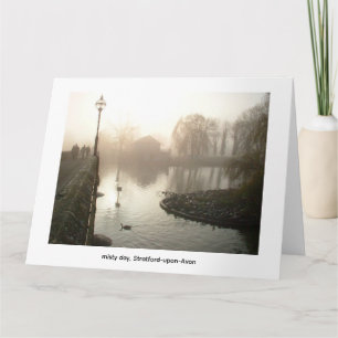 Stratford-upon-Avon river scene Card