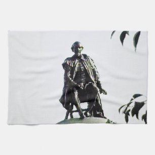 Stratford-upon-Avon Shakespeare Statue jGibney Kitchen Towel
