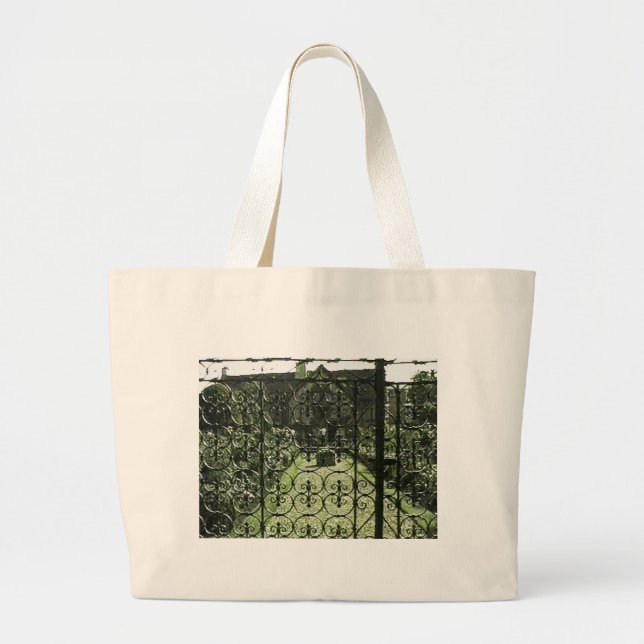 Stratford-upon-Avon Shakespeare's Birthplace jGibn Large Tote Bag (Front)