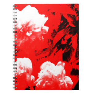 Stratford-upon-Avon White Flowers In The Red jGibn Notebook