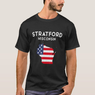 Stratford Wisconsin USA State America Travel Wisco T-Shirt