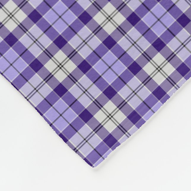 Strathclyde Scotland Tartan Fleece Blanket (Corner)