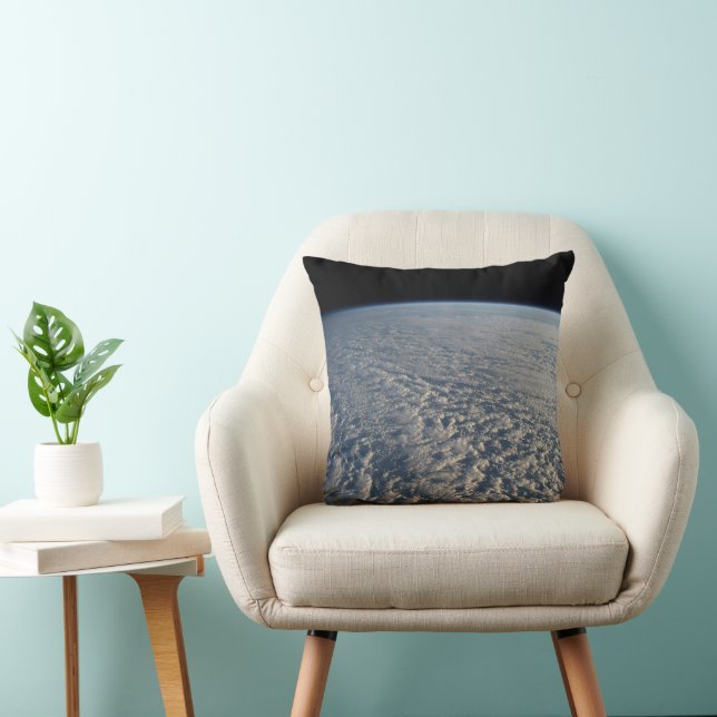 Stratocumulus Clouds Above The Pacific Ocean. Throw Pillow (Chair)